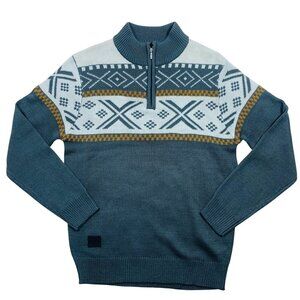 half zip sweater Aztec Graphic print  Pullover (KRB clothing) size medium